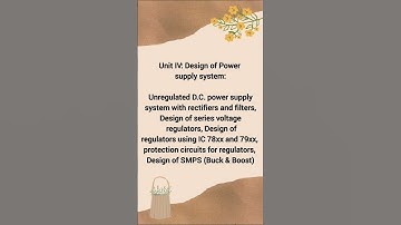 Electronic Telecommunication Engineering 3rd yr 5th sem syllabus.Analog & Circuit Disign #viral