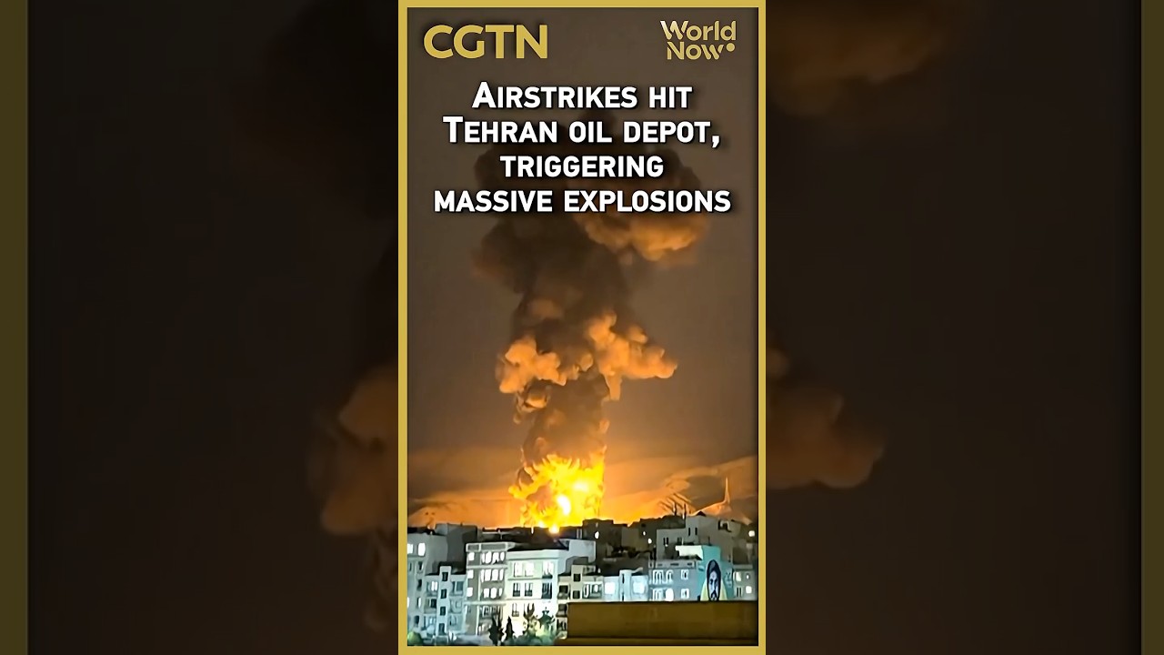 Airstrikes hit Tehran oil depot, triggering massive explosions 