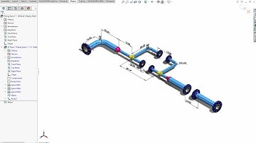 Pipe Spool design using solidwork rauting