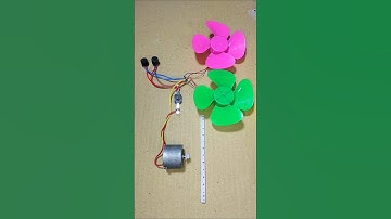Buzzer and Fan Motor Powered By Rack and Gear Drive Generator ° DC Motor #dcmotor #tech #shorts
