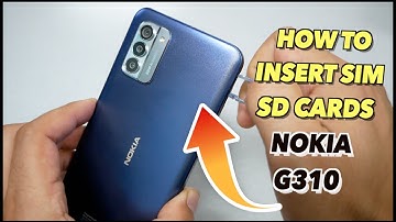 Nokia G310 How to insert SIM\SD\Cards like abc