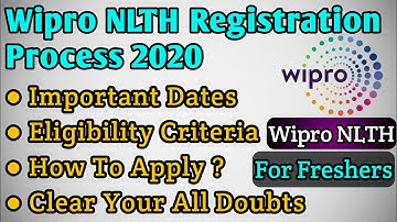 Wipro Off Campus Recruitment 2020 | Wipro Elite National Level Talent Hunt | Registration Process