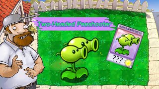 PVZ1 discover: Two-Headed Peashooter ❗❗❗ - HARD MODE MOD PvZ Plus pvz funny moments