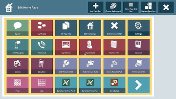 Communicator 5  - Edit Home Page Options