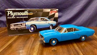 GMP 1/18 1970 Plymouth Road Runner Corporate Blue Review
