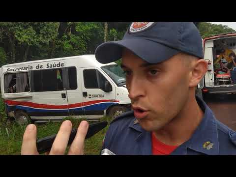 Duas pessoas morrem após serem arremessadas de van na BR-282