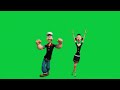 Popeye the Sailor Man and Olive are dancing 4k green screen VFX4