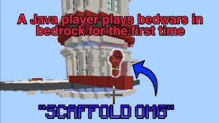 POV: a java player plays bedwars in bedrock edition for the first time #shorts