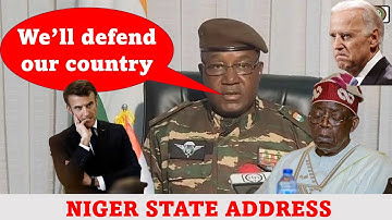 Breaking: Niger Coup leader issues strong warning to ECOWAS and France