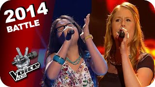 Ellie Goulding - Burn (Lena/Lara) | The Voice Kids 2014 | Battles | SAT.1 Resimi