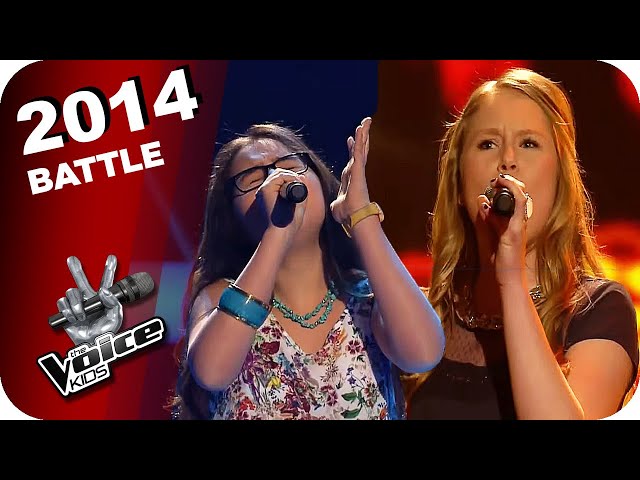 Ellie Goulding - Burn (Lena/Lara) | The Voice Kids 2014 | Battles | SAT.1 class=