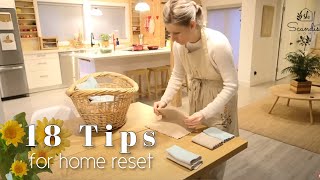 HOME RESET AND ORGANIZE| 18 TIPS FOR HOME RESET AFTER HOLIDAYS | CLEANING AND HOMEMAKING