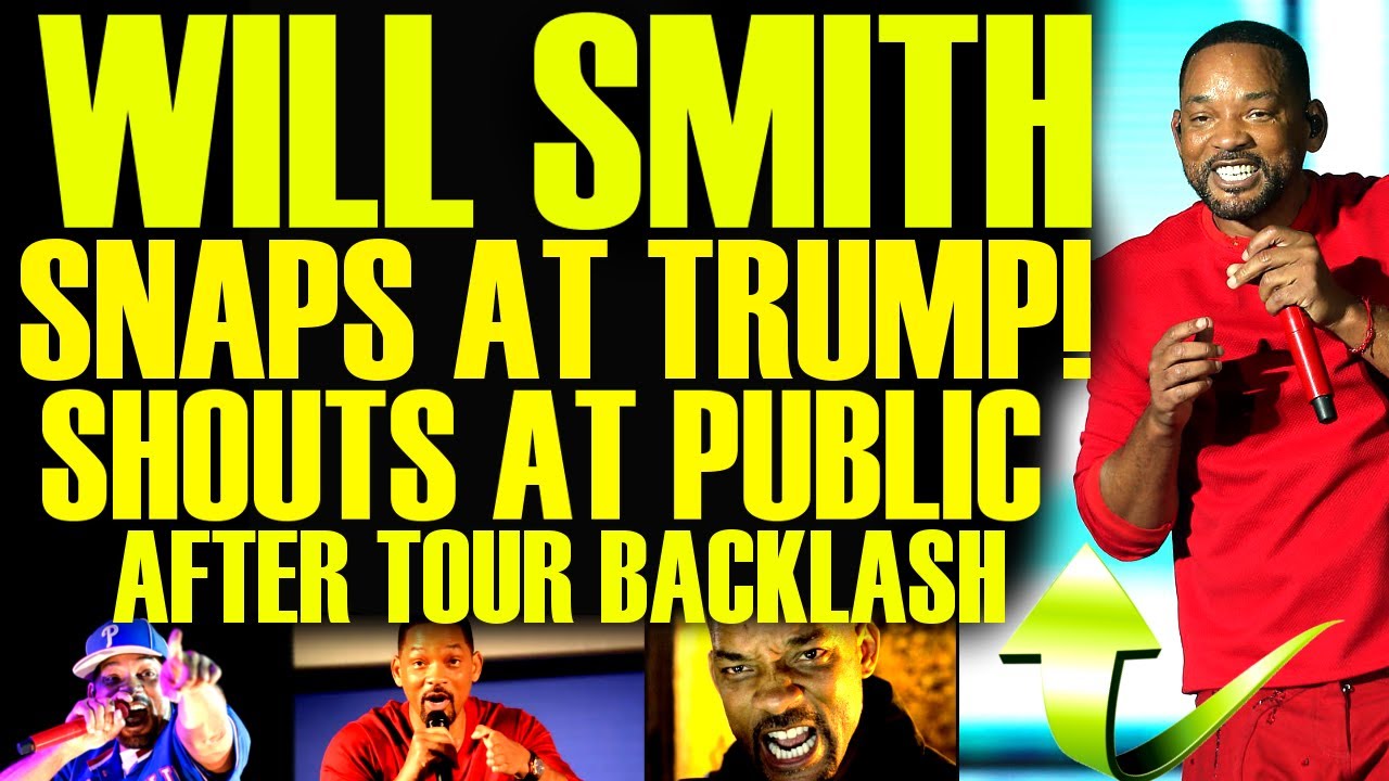 Will Smith LOSES IT With TRUMP & SHOUTS At The Public After TOUR Comeback BACKFIRES With CROWD!