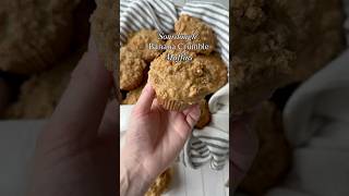 Sourdough Banana Crumble Muffins sourdoughstarter sourdoughrecipe muffins