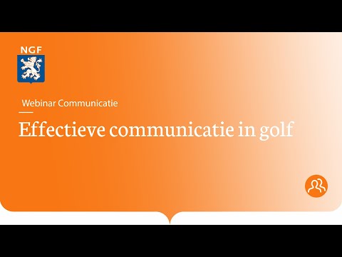 Webinar effectieve communicatie in golf