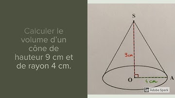 4ème - Calculer le volume d