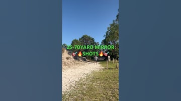 Mirror Shots with a Gun 25-70 YARDS WALK OFF shooting backwards with Amir hitting metal plates 🔥🎯