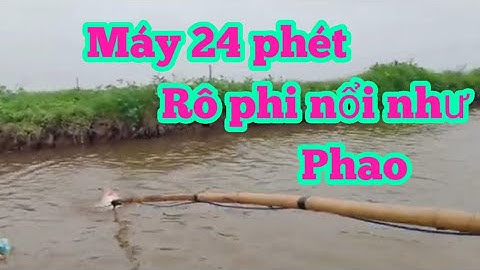 máy kichca 24 phét hốt chọn ổ cá rô phi khủng  trên sông.lh 0362921480
