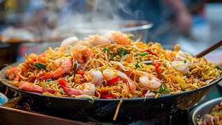 Cheap but High Quality! Best Seller Delicious Seafood Noodles at Old Vietnamese Street Food Stall
