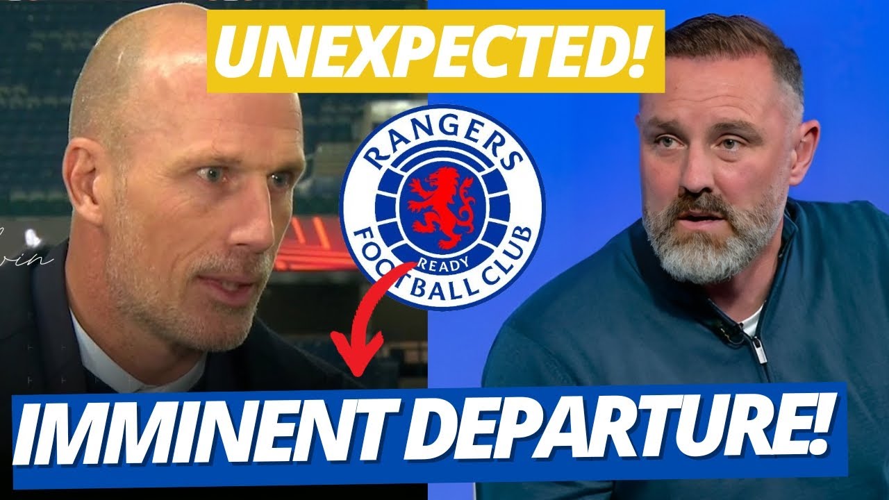 💥SAD NEWS! JANUARY DEAL! FAREWELL TO AN IDOL! RANGERS FC - YouTube