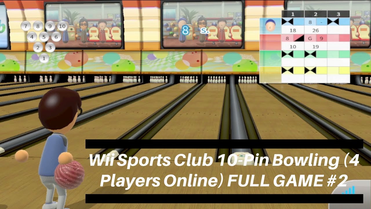 Another Full Room Game Perfection! Wii Sports Club Bowling Online - Full Gameplay