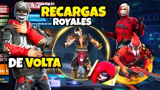 RECARGA DO PROJETO, DESCONTO DOS OITO, CONJUNTO CAVEIRINHA, NOVA CAIXA E MAIS