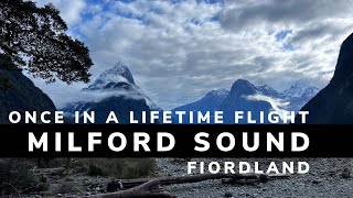 VFR approach and landing to Milford Sound. NZMF. New Zealand with U-Fly Wanaka.