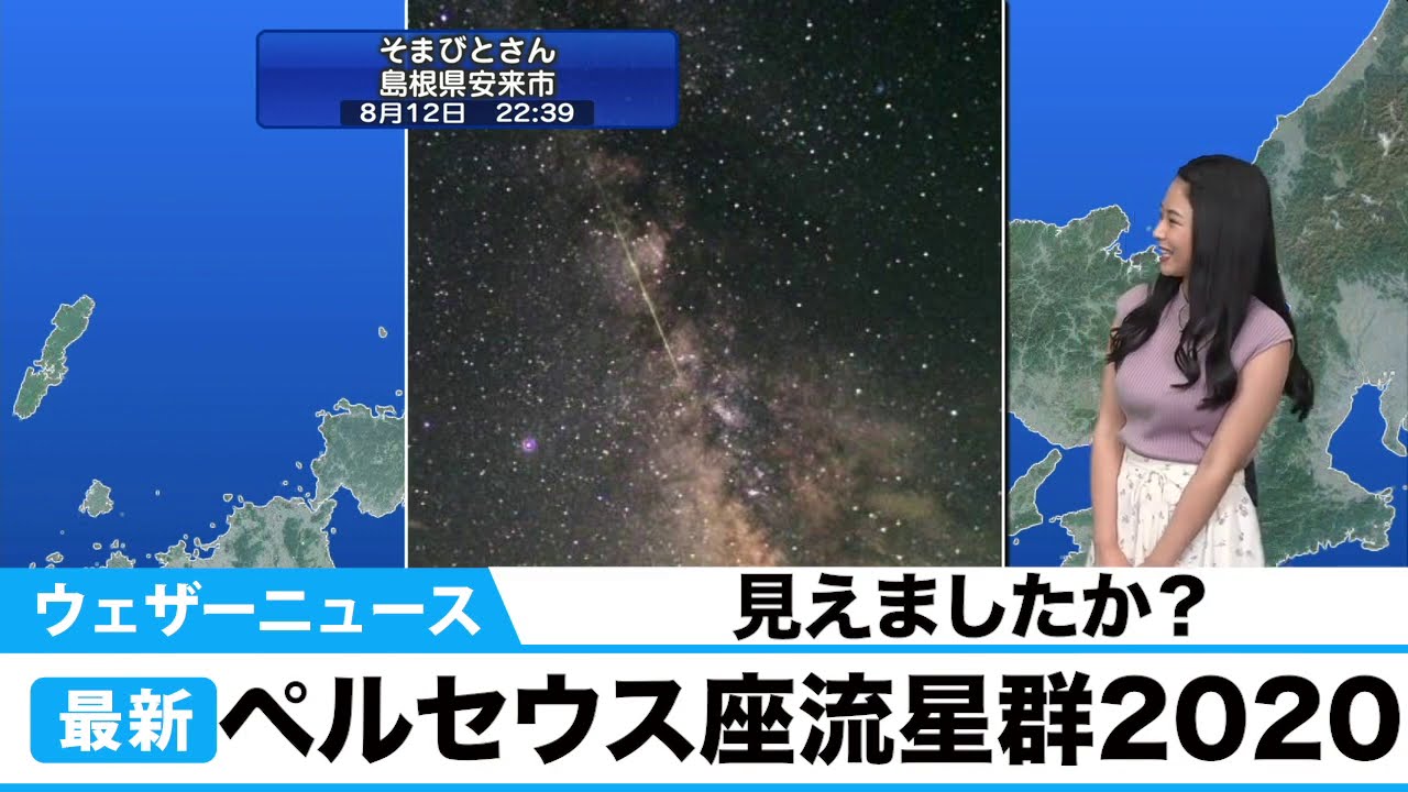 見えました ペルセウス座流星群 Youtube