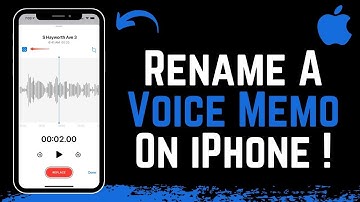 How To Rename Voice Memos On iPhone