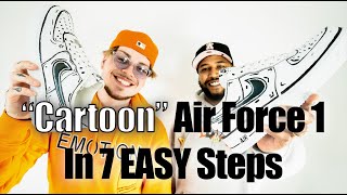 Create a Cartoon Air Force 1 Custom in 7 EASY Steps