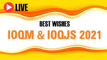 Best Wishes For IOQM & IOQJS 2021 | PJ Sir | MG Sir | Motion Foundation