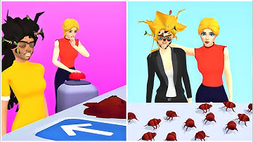 Makeover Race 💄👸 NEW UPDATE!! All Levels Gameplay Android,ios