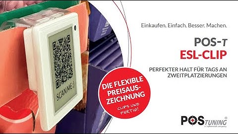 ESL-Clip - Perfekter Halt für Tags an Zweitplatzierungen! | POS TUNING