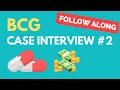 BCG Interactive Case Interview Practice: Drug Pricing