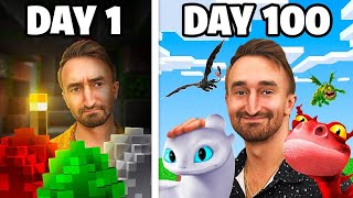 I Survived 100 Days of Dragon Training in Minecraft