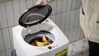 Display #giantex Portable Washing Machine, Full Automatic Washer and Dryer Combo
