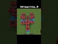 Minecraft TNT Heart Trick❤️ #shorts
