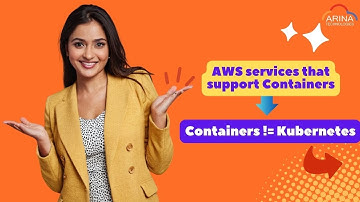 AWS services that support Containers: Containers != Kubernetes | Arina Technologies.