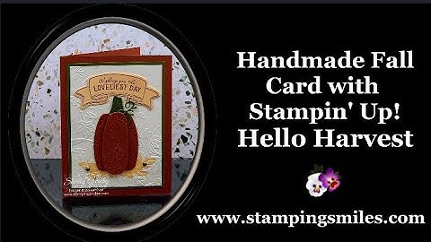 Handmade Fall Card with Stampin