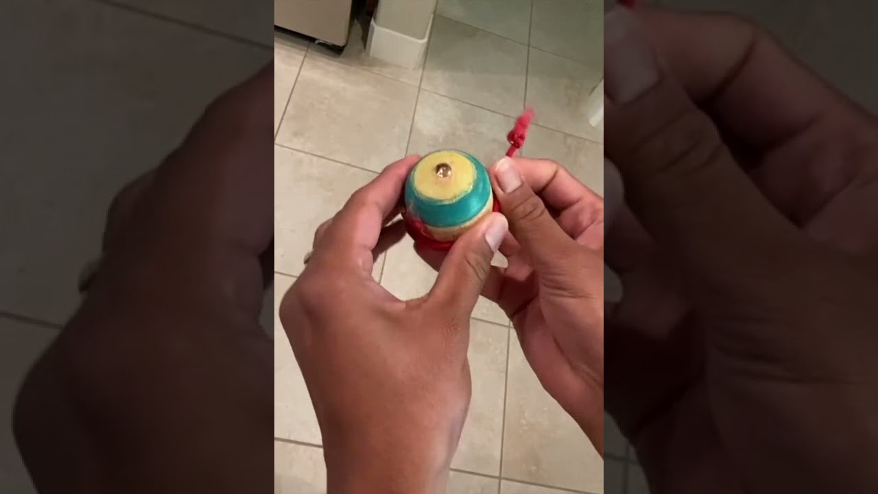 Wooden Rope Spinning Top