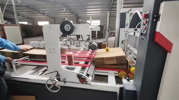 corrugated carton box folder gluer stitcher machine/folding gluing stitching/nailling machinery