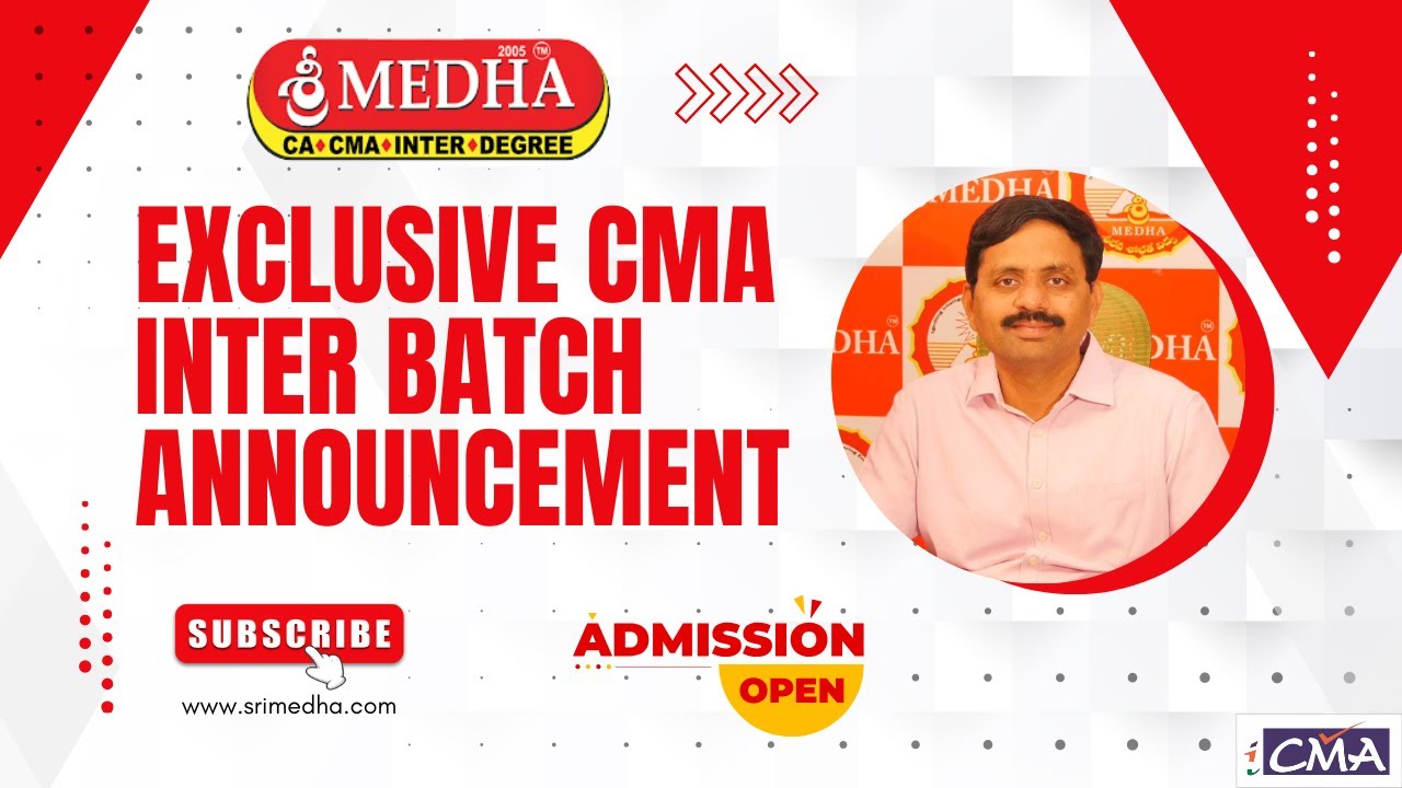 EXCLUSIVE CMA INTER BATCH ANNOUNCEMENT || DEC - 2025 ATTEMPT ...