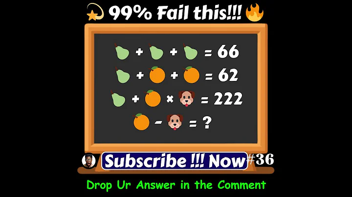 🌟 Math IQ Challenge – Try to Solve Before the Timer ⏳😳🔥 #MathIQChallenge