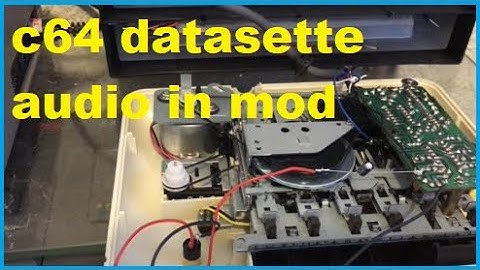 Commodore 64 - c64 datasette audio in mod