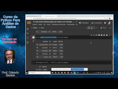 Aula 11 - 15 - Pandas - Removendo linhas e colunas do Dataframe