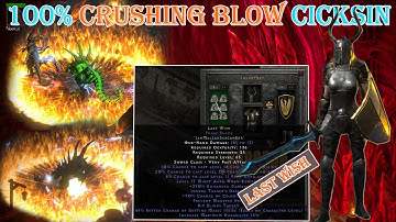 How fast can a Kicksin with 100% Crushing Blow Complete The Uber Challenge Diablo 2 Resurrected?