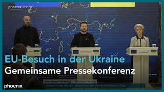 EU-Ukraine-Gipfel: Pressekonferenz mit von der Leyen und Selenskyj
