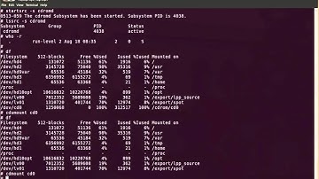 Managing CDROM Media in AIX