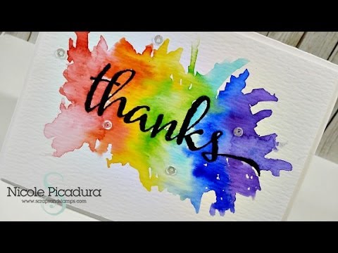 How to Make Watercolor Umbrella Cards, by HarperKids