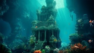Underwater Ambience/ASMR - Relaxing with Underwater sound in The Atlantis underwater | 10 Hrs